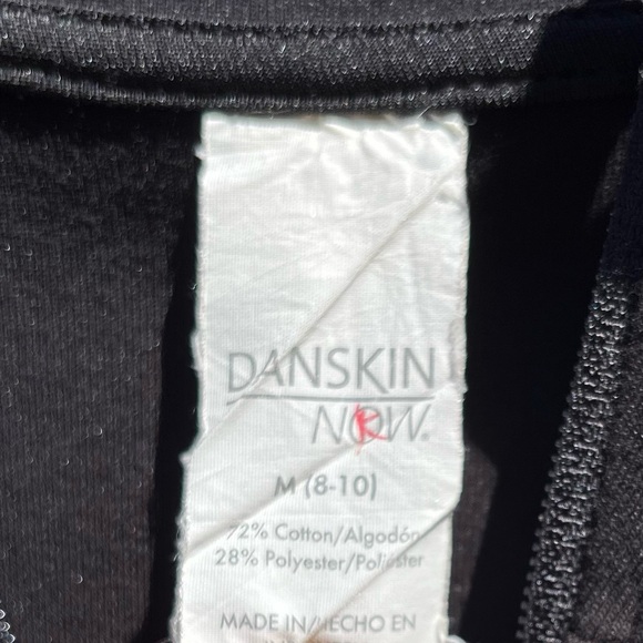 Danskin Now hooded long black jacket size 8/10 medium - Picture 2 of 16